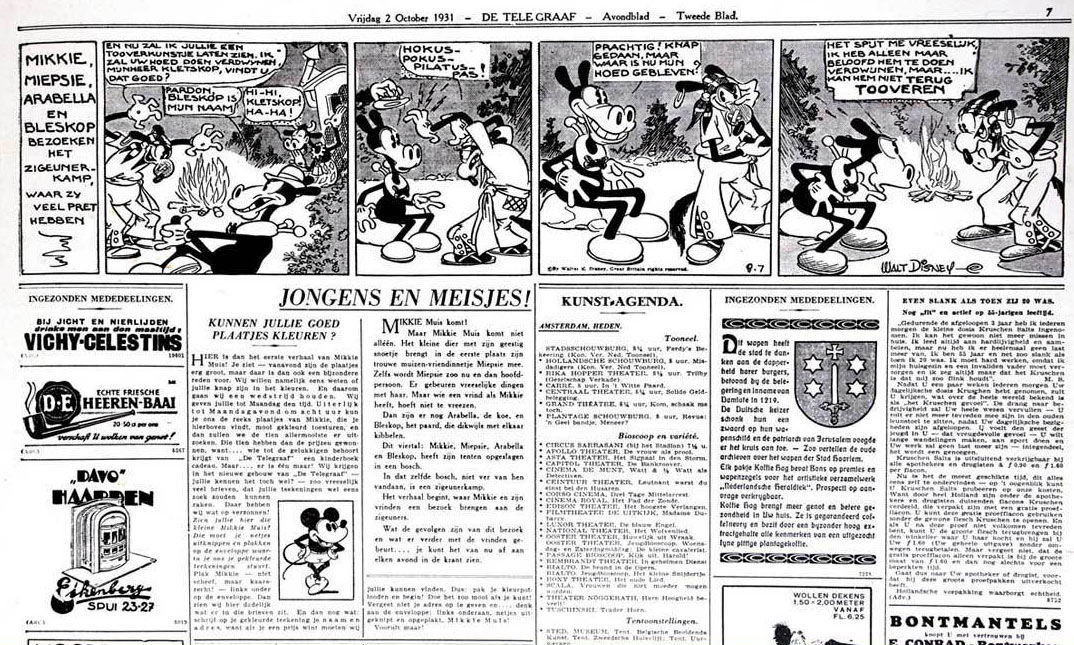 Mikkie Muis door Walt Disney