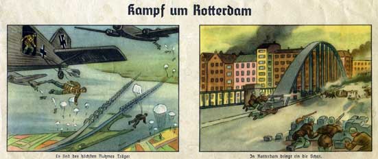 Battle for Rotterdam, German propaganda