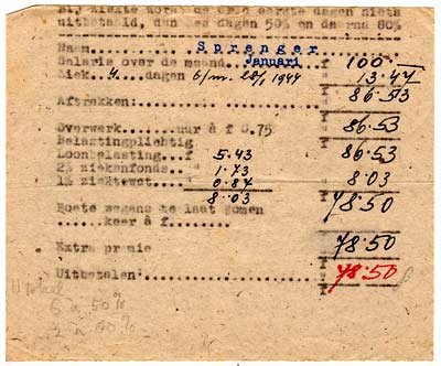 Loonstrook Henk Sprenger