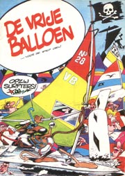 De Vrije Balloen #28, cover Jan van Haasteren