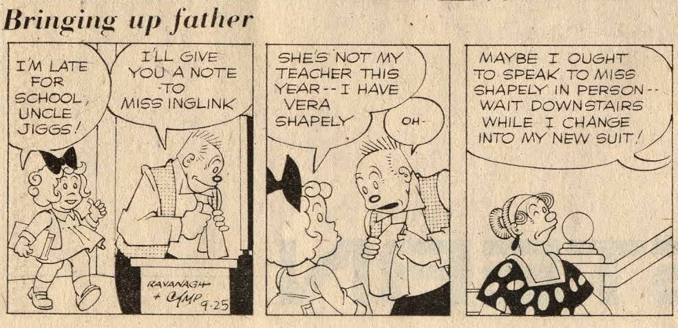 Bringing Up Father (final issue of Montreal Star, 25/9/1979) by Hal Campagna