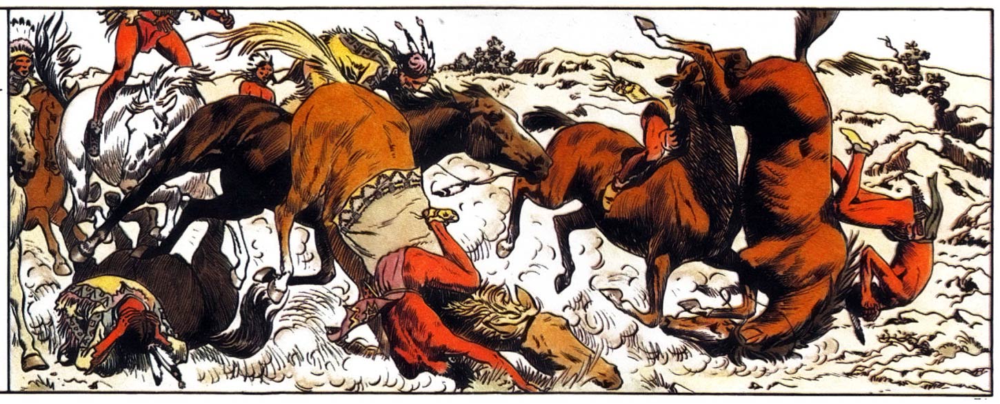 Corentin chez les Peaux–Rouges