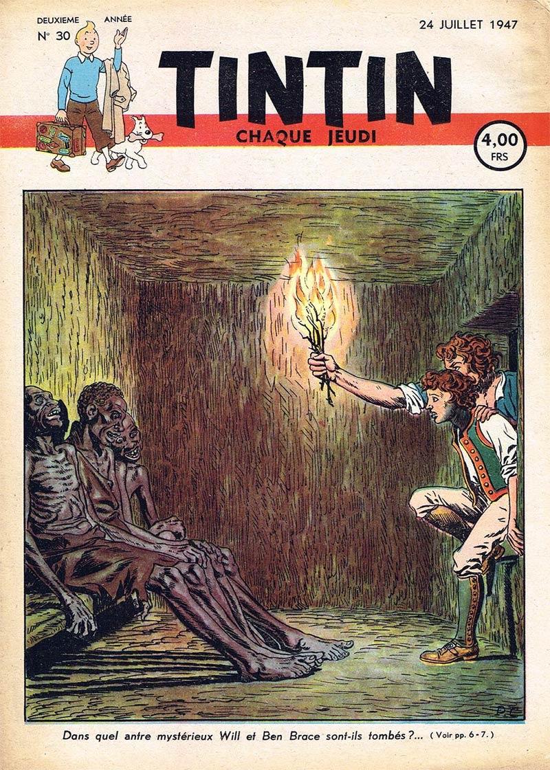 Tintin cover by Paul Cuvelier