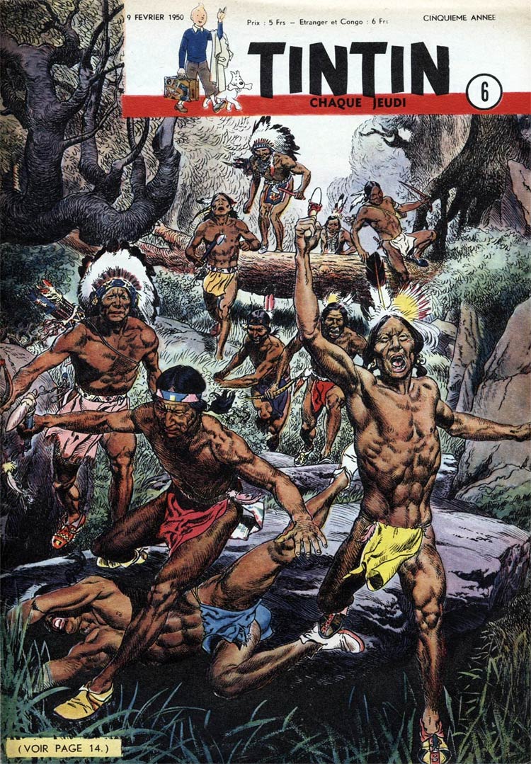 Tintin cover by Paul Cuvelier