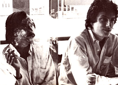 Art Spiegelman and Justin Green (photo by Patrick Rosenkranz)