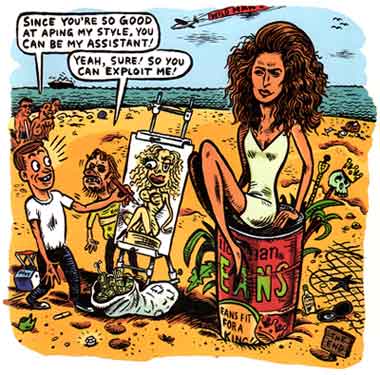 comic art by Lloyd Dangle