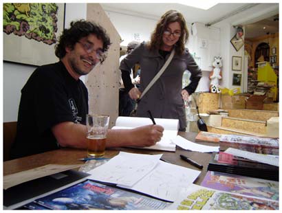 Bira Dantas at Lambiek in May 2008