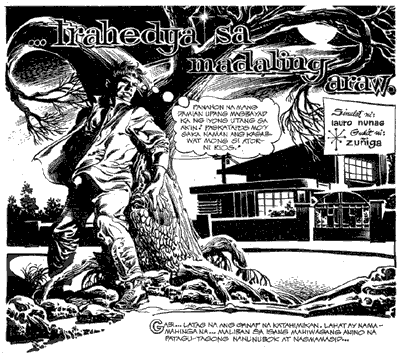 comic art by Tony de Zuniga