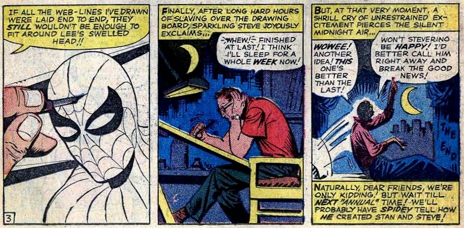Self-portrait in Spiderman Annual 1964