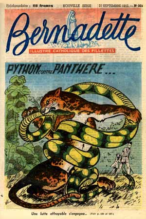 Alain d'Orange cover for Bernadette (21 September 1952)
