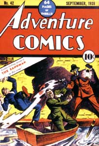 Adventure Comics cover, by Creig Flessel (1939)