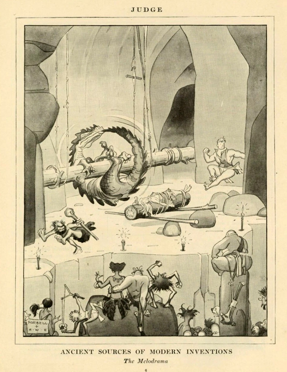 comic artwork by Charles Forbell, circa 1928-1931