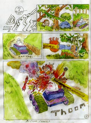 comic for Kramers Ergot by Chris Forgues