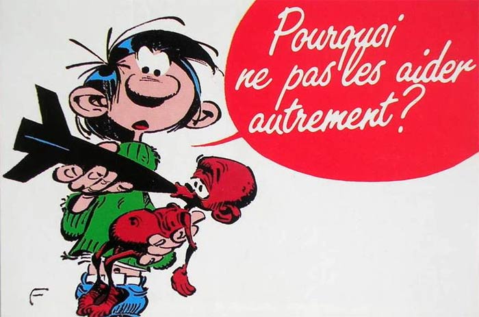 Unicef postcard by Franquin