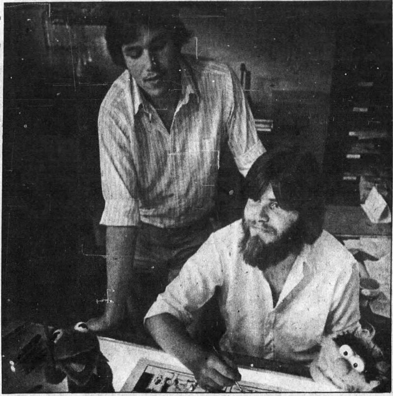 Brad and Guy Gilchrist in 1981 (Hartford Courant, 1 August 1981). Photo © Dan Haar