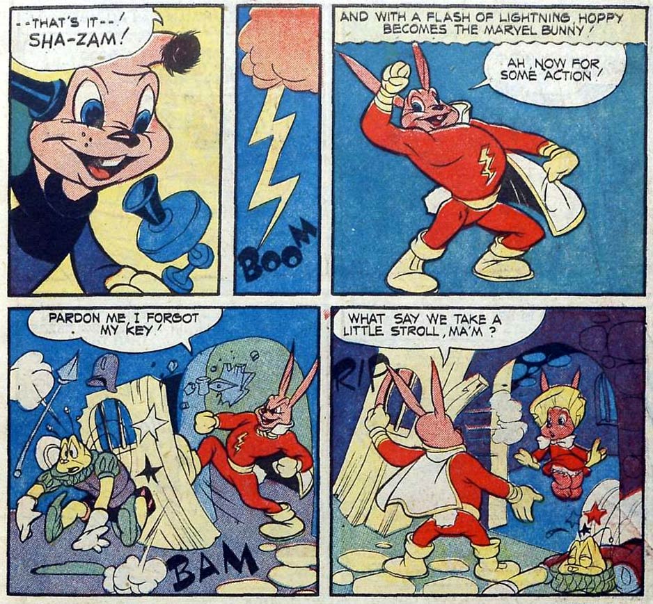 Hoppy the Marvel Bunny, from Funny Animals #13