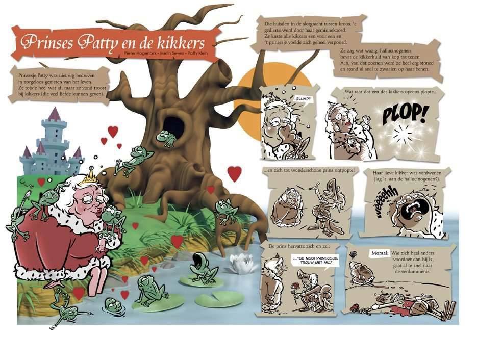 Prinses Patty en de kikkers (2006), art by Pieter Hogenbirk and Metin Seven