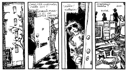 comic art by Kivi Larmola