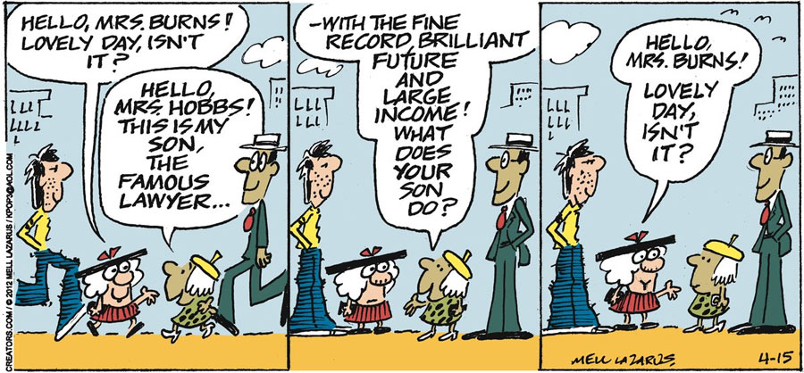 Momma, by Mel Lazarus (2012)