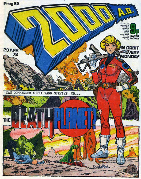 2000 AD cover, by Brian Lewis