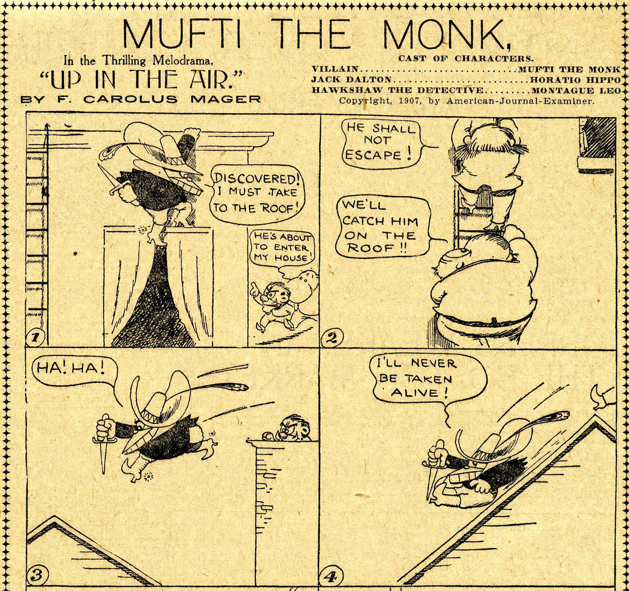 Mufti the Monk (in the San Francisco Examiner, 25/10/1907) by Gus Mager