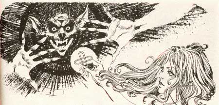 The vampiress stalks the castle this night, by Felix Mas