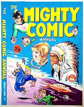 Might Comic Annual cover by John McCail