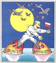 comic art by Andrzej Mleczko