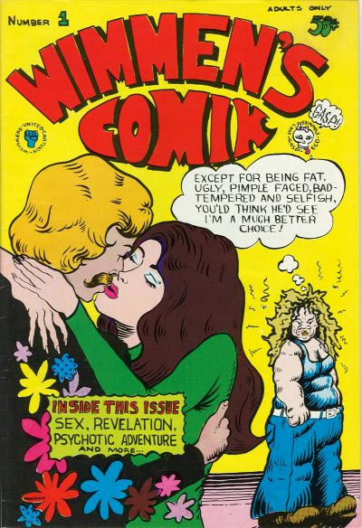 cover for Wimmen's Comix #1, by Pat Moodian