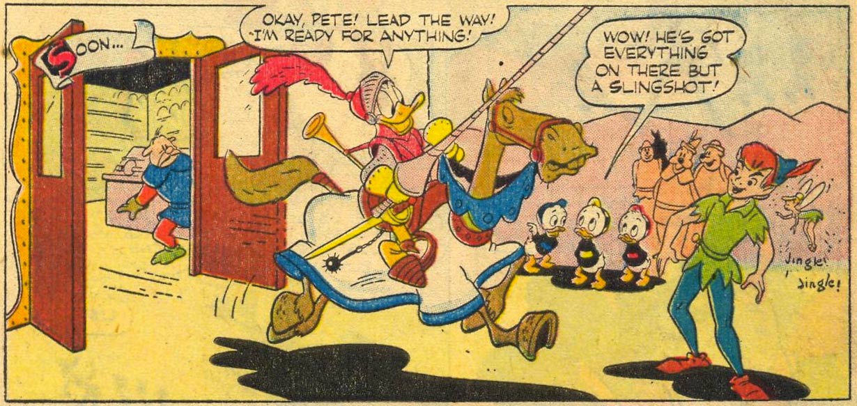 Donald Duck meets Peter Pan