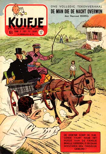 Tintin cover, by Raymond Reding