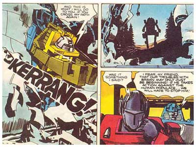 Transformers, art by John Ridgway