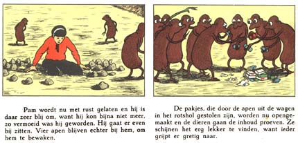 Pam bij de Maanapen, by Joe Sten