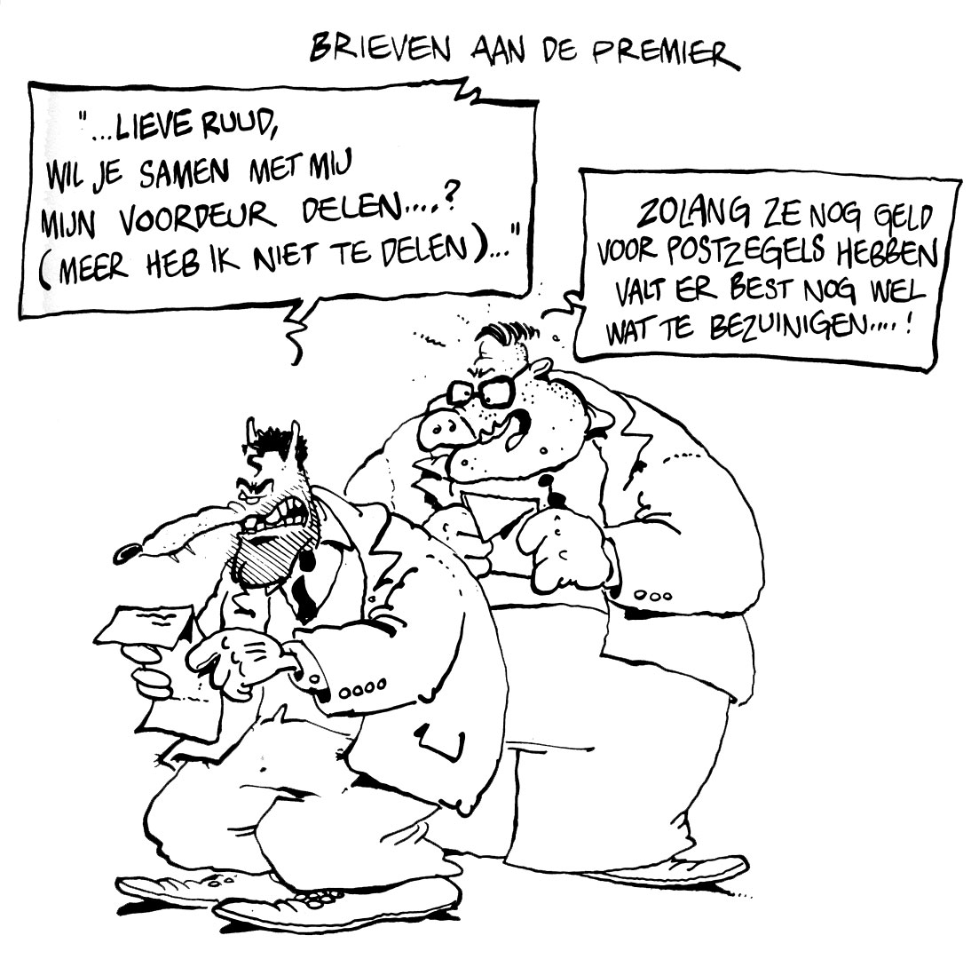 comic art by Wim Stevenhagen for De Waarheid, 1984