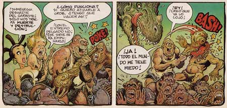 Shmegeggi of the Cavemen, by William Stout (Heavy Metal, with Kurtzman)