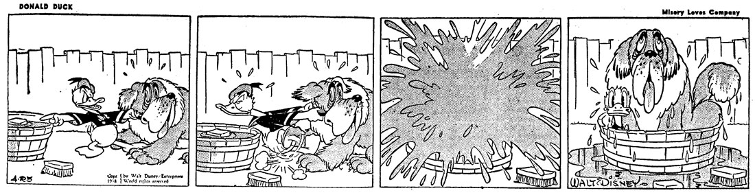 Donald Duck, drawn by Al Taliaferro (21-2-1938)