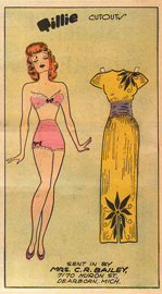 Tillie the Toiler cutout