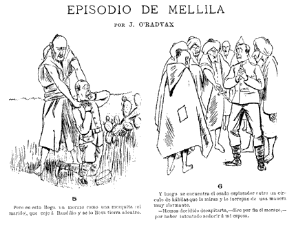 comic art by Joaquin Xaudaró 1894